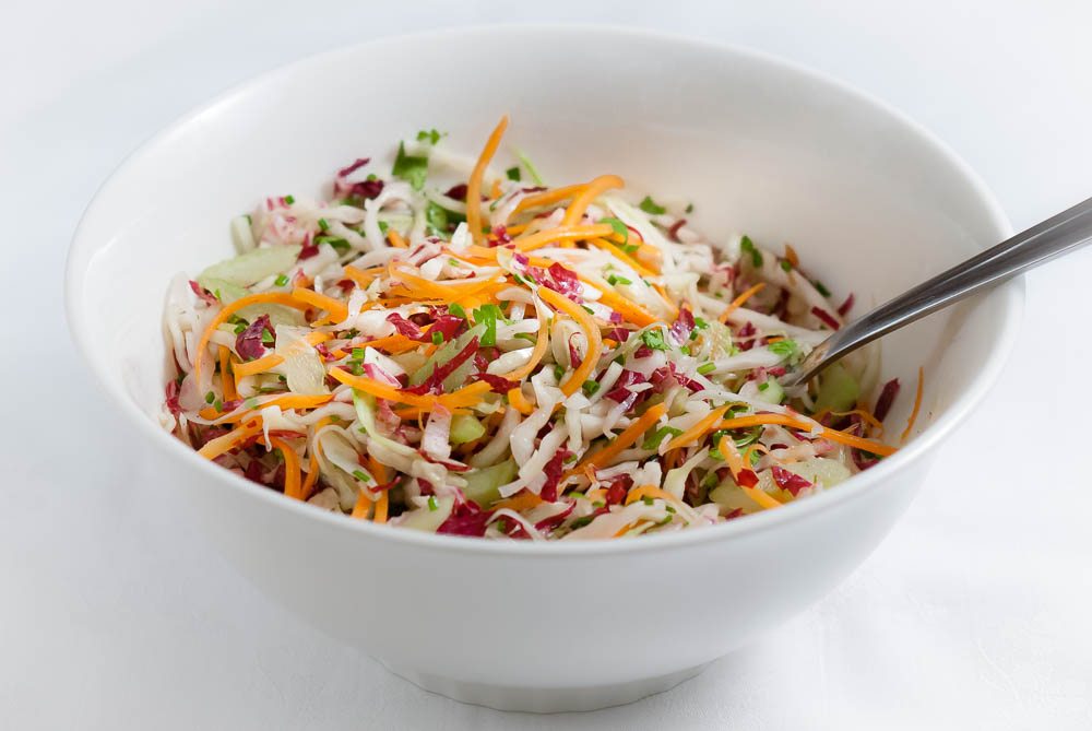 'Now that the sun is coming back - let's start cracking out the superfood citrus slaw!'