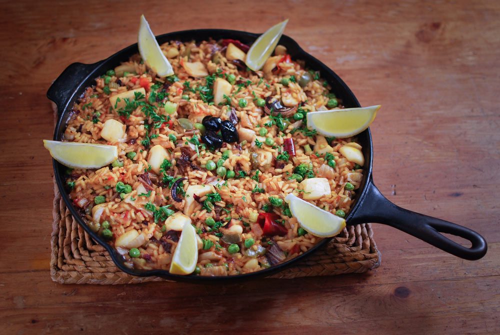 'Waiting 20 minutes for dad to mmm and ahhh over his sepia paella being cooked in Barcelona was probably a good thing...'