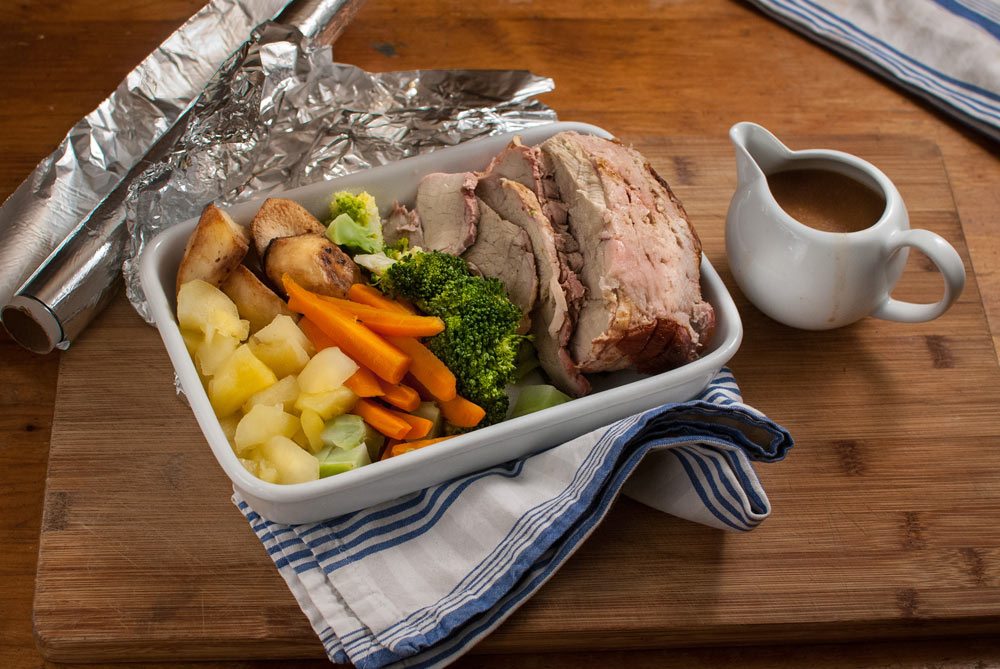 Here is a real-life example of how to use a Sunday roast dinner leftovers through the week...