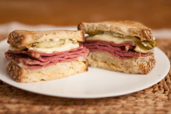 Pastrami Sandwich on Rye Bread - What Dad Cooked