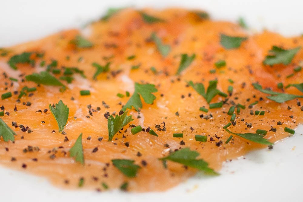 Dad's three ways to prepare raw salmon. Follow the step by step guide to making salmon carpaccio, salmon tartare and even nigiri style sushi.