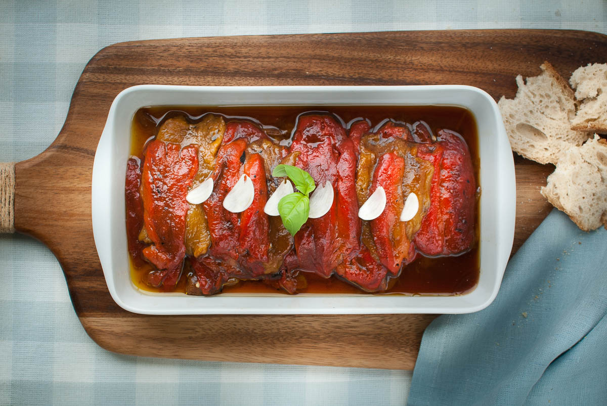 'Ah, roasted peppers, a flavour of my childhood. Well mainly peeling the peppers - but it is so worth it.'