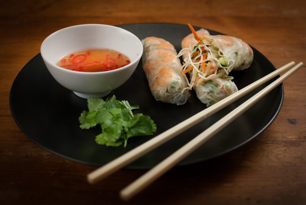 Dad's Vietnamese summer rolls with nuoc cham dipping sauce is a must learn. A tasty salad in a roll just waiting to be dipped in a beautiful nuoc cham!