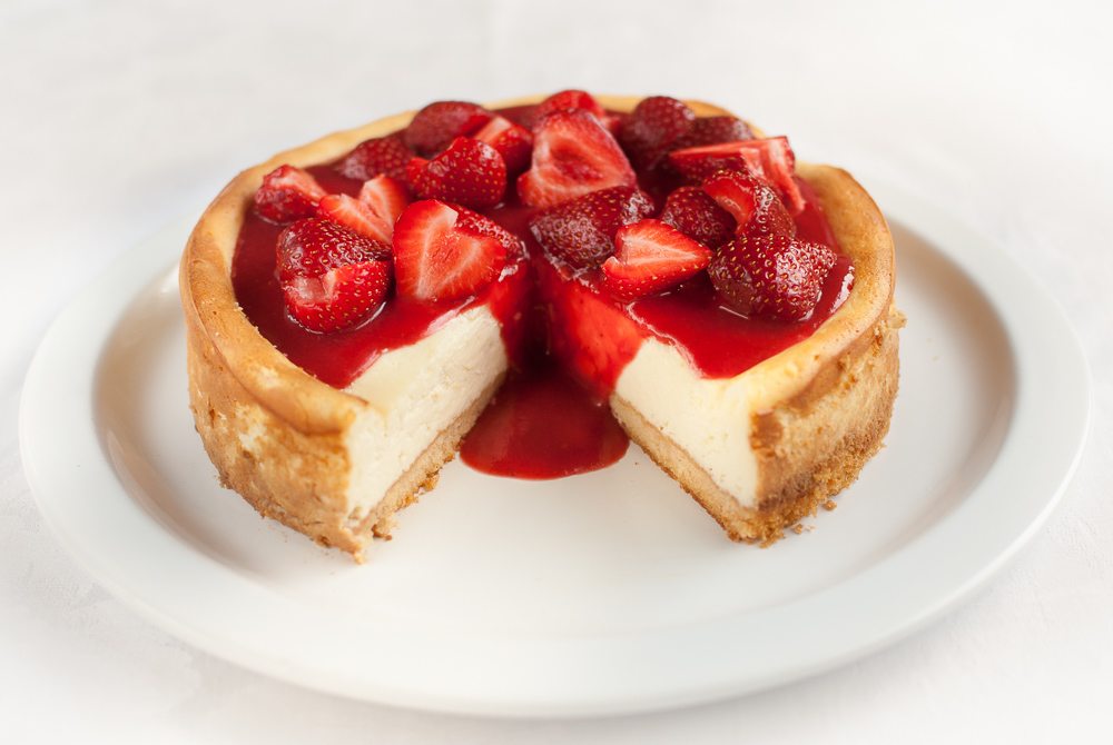 This cheesecake is a perfect partner for summer strawberries.
