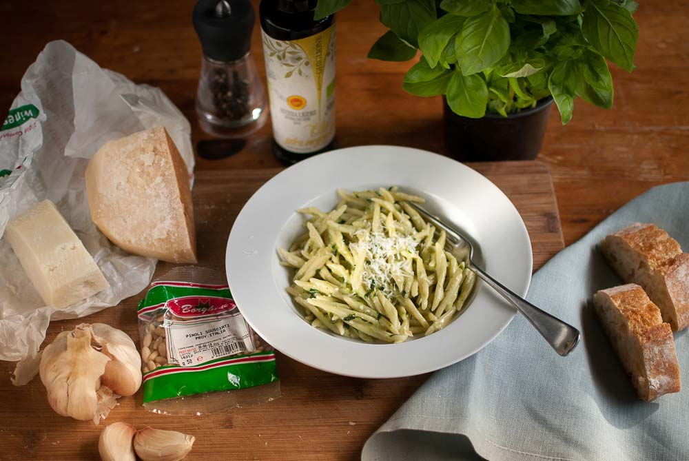 I've gone out guns blazing to try to find the perfect recipe for pesto. Well, it may not be perfect, but without a trip to Genoa, it's the closest I'll ever get to eating an authentic pesto alla Genovese...