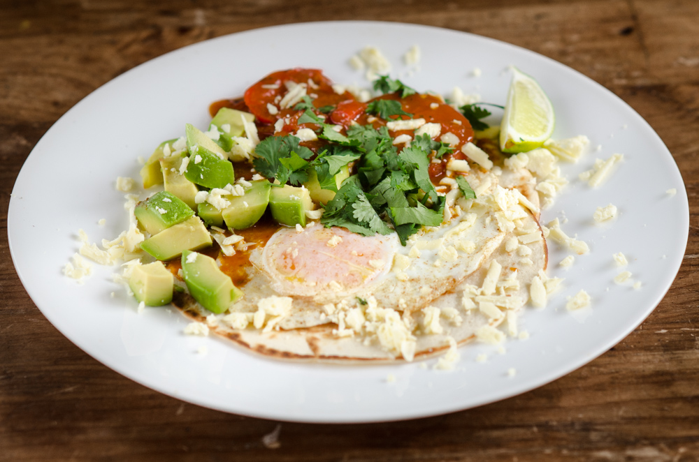 There are more authentic versions of the classic Mexican Heuvos Rancheros elsewhere on this site, but this is for knocking up in flash on a weekend morning.