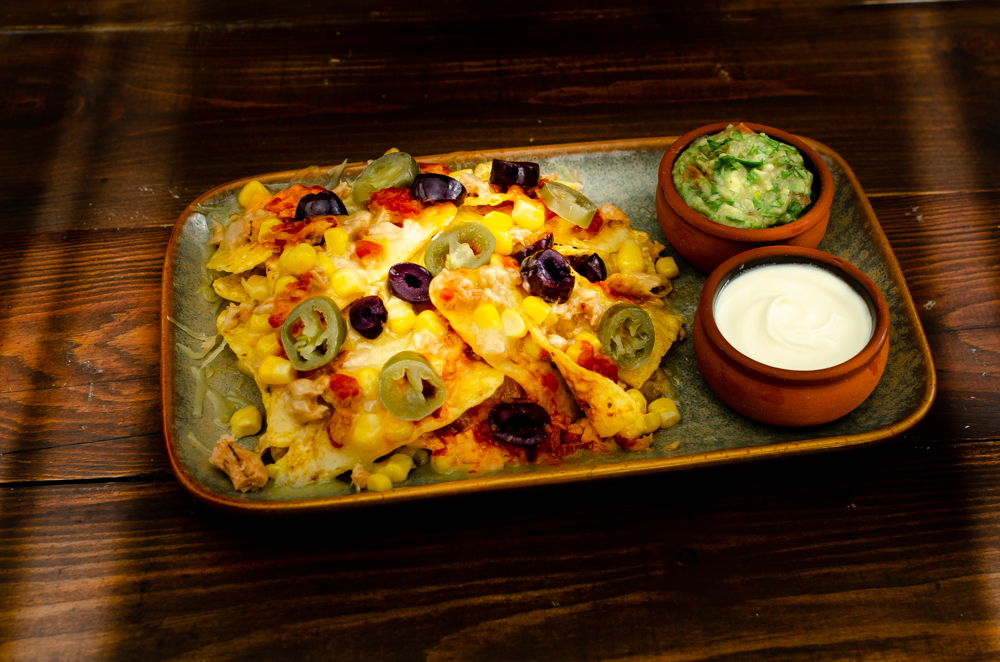 Tuna and Sweetcorn combine brilliantly when made into nachos.